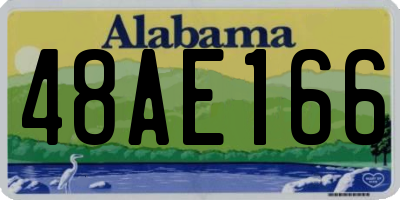 AL license plate 48AE166
