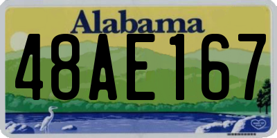 AL license plate 48AE167