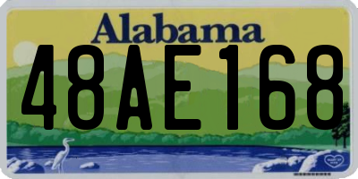 AL license plate 48AE168