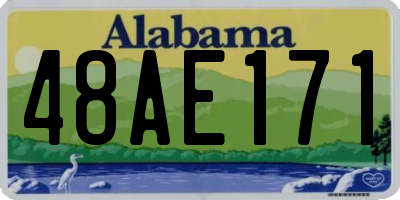 AL license plate 48AE171