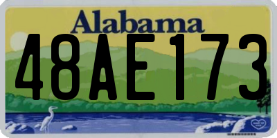 AL license plate 48AE173