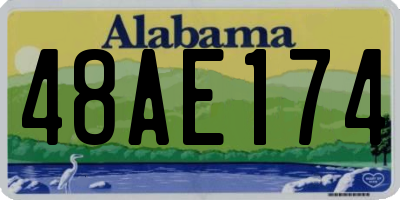 AL license plate 48AE174