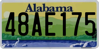 AL license plate 48AE175