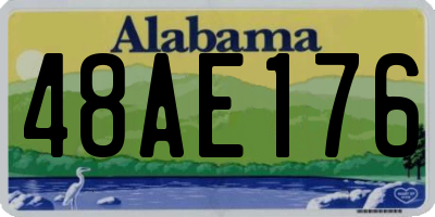 AL license plate 48AE176