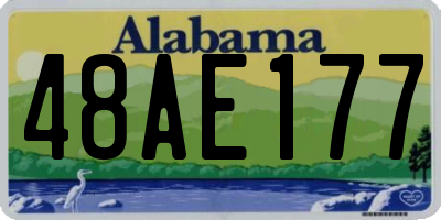 AL license plate 48AE177