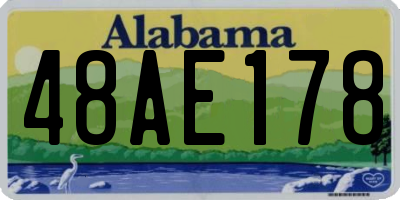AL license plate 48AE178