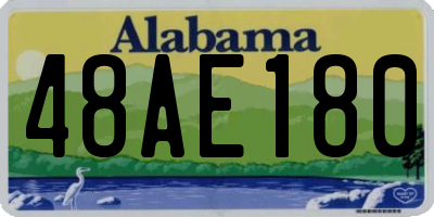 AL license plate 48AE180