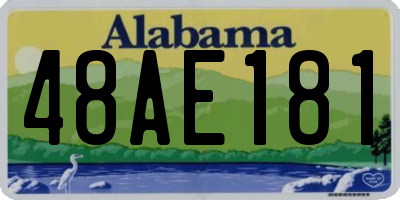 AL license plate 48AE181