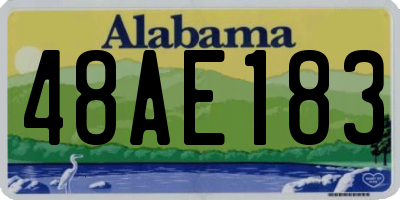 AL license plate 48AE183