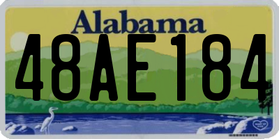 AL license plate 48AE184
