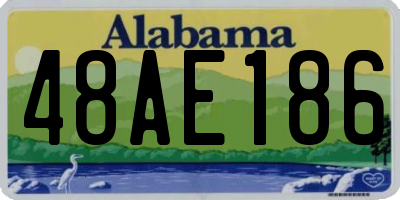 AL license plate 48AE186