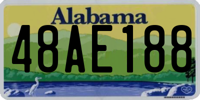 AL license plate 48AE188