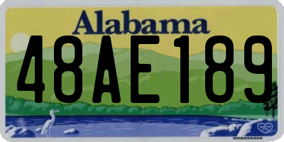 AL license plate 48AE189