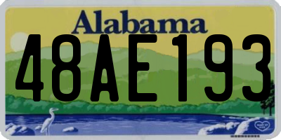 AL license plate 48AE193