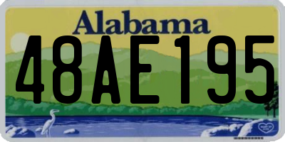 AL license plate 48AE195