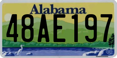 AL license plate 48AE197