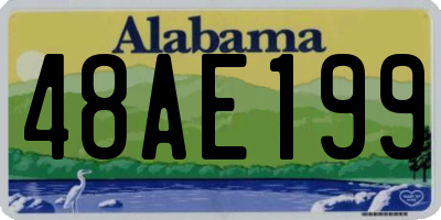 AL license plate 48AE199