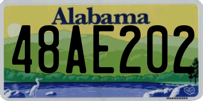 AL license plate 48AE202