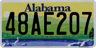 AL license plate 48AE207