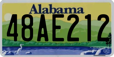 AL license plate 48AE212