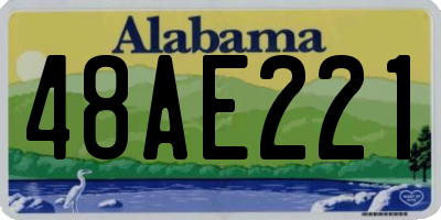 AL license plate 48AE221
