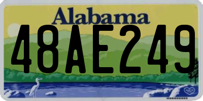 AL license plate 48AE249