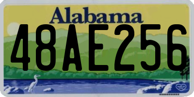 AL license plate 48AE256