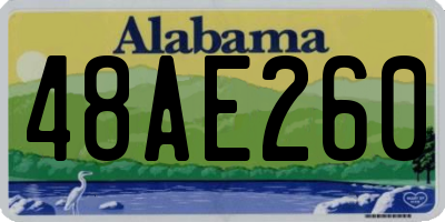 AL license plate 48AE260