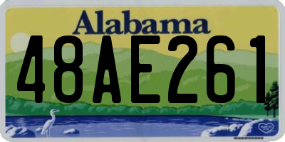 AL license plate 48AE261