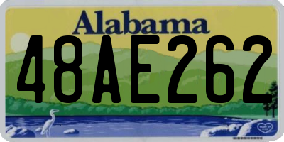 AL license plate 48AE262