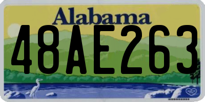 AL license plate 48AE263