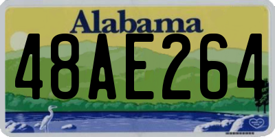 AL license plate 48AE264