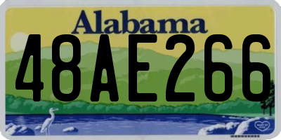 AL license plate 48AE266