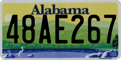 AL license plate 48AE267