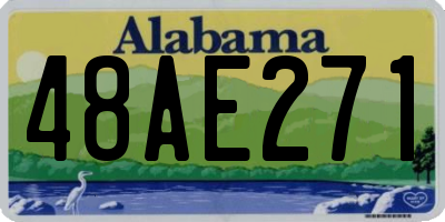 AL license plate 48AE271
