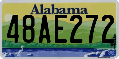 AL license plate 48AE272