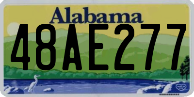 AL license plate 48AE277