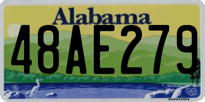AL license plate 48AE279