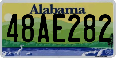AL license plate 48AE282