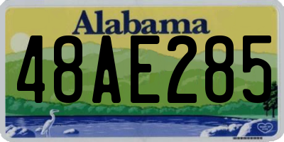 AL license plate 48AE285