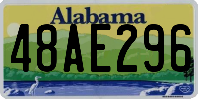 AL license plate 48AE296