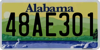 AL license plate 48AE301