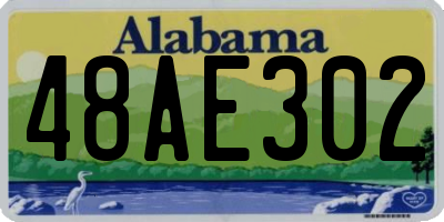AL license plate 48AE302