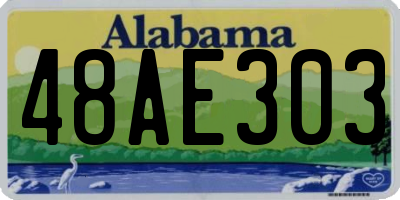 AL license plate 48AE303