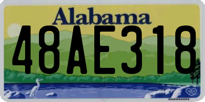 AL license plate 48AE318