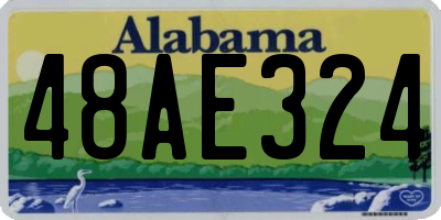 AL license plate 48AE324