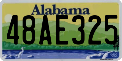 AL license plate 48AE325