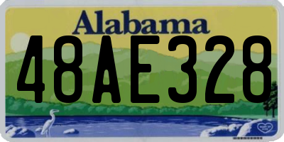 AL license plate 48AE328