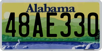 AL license plate 48AE330