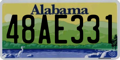 AL license plate 48AE331